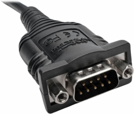 2-Port USB to DB9 Serial FTDI Adapter Cable, 6 ft., 225 Kbps, Male to Male
