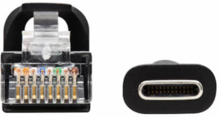 USB-C to RJ45 Serial Rollover Cable, Cisco Compatible, M/M, 250 Kbps, 6 ft
