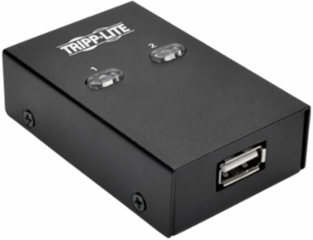 2-Port USB 2.0 Peripheral Sharing Switch, High Speed, Pushbutton & Hotkey Control