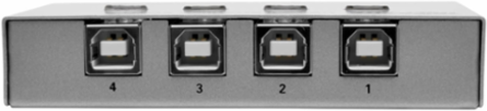 4-Port USB 2.0 Peripheral Sharing Switch, 480 Mbps Transfer Rate
