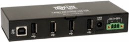 4-Port USB 2.0 Hub with 15 kV ESD Protection, Metal Housing, 480 Mbps Speed