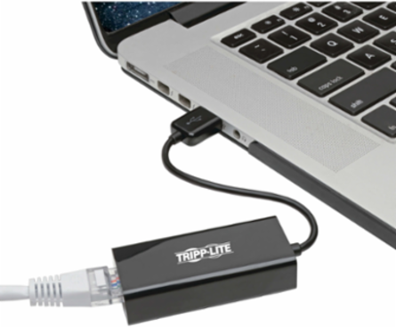 USB 2.0 Ethernet NIC Adapter, 10/100 Mbps, RJ45, Plug and Play, Black