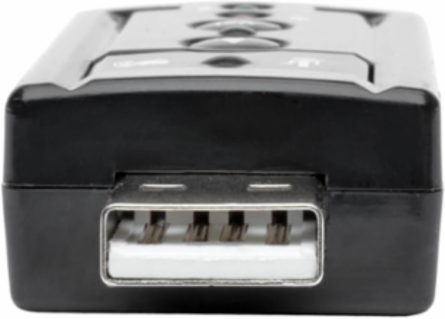 Virtual 7.1-Channel USB External Sound Card with Dual 3.5 mm Ports