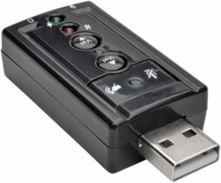 Virtual 7.1-Channel USB External Sound Card with Dual 3.5 mm Ports
