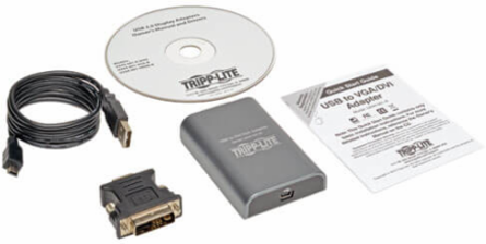 USB 2.0 to DVI/VGA Video Card, 128 MB SDRAM, 1920 x 1080 @ 60 Hz