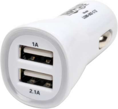 Dual-Port USB Car Charger, 5V 3.1A, 12V DC Lighter Socket