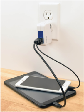 2-Port USB Wall Charger, 5V 3.4A, Compact Folding Design