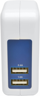 2-Port USB Wall Charger, 5V 3.4A, Compact Folding Design
