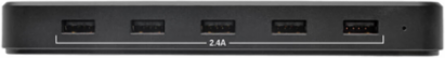 5-Port USB Charging Station, 12V 4A, 48W Output with Device Storage