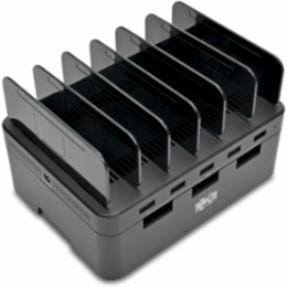 5-Port USB Charging Station, 12V 4A, 48W Output with Device Storage