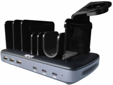 120W Multi-Device Charging Station, 60W USB-C, 2x 20W USB-C, 3x USB-A Ports, with Storage