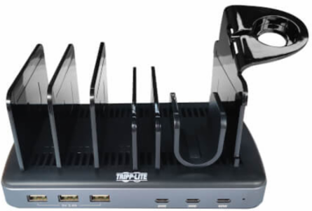 120W Multi-Device Charging Station, 60W USB-C, 2x 20W USB-C, 3x USB-A Ports, with Storage