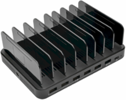 7-Port USB Charging Station, 15V 4A Output, Quick Charge 3.0, USB-C