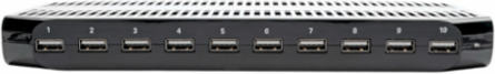 10-Port USB Charging Station, 12V 8A Output, Adjustable Storage