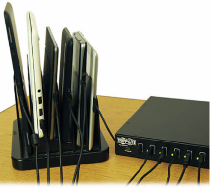 16-Port USB Charging Station, 5V 40A / 200W, Sync Capable, Steel