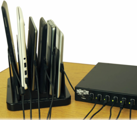 16-Port USB Charging Station, 5V 40A / 200W, Sync Capable, Steel