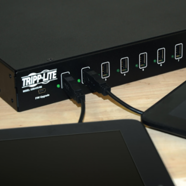 16-Port USB Charging Station, 5V 40A / 200W, Sync Capable, Steel