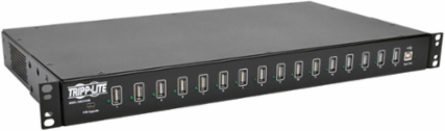 16-Port USB Charging Station, 5V 40A / 200W, Sync Capable, Steel