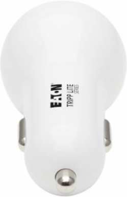 Car Charger, Dual-Port, 30W PD, USB-C (18W) & USB-A (12W), USB-C to Lightning Cable, White