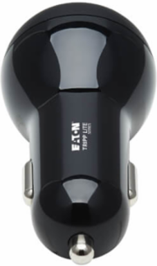 Car Charger, Dual-Port, 39W, USB-C (27W) PD 3.0, USB-A (12W), Black