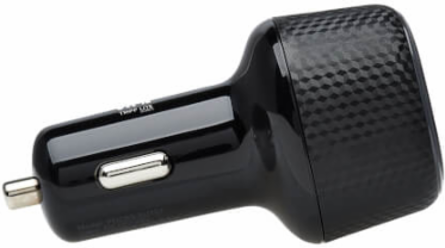 Dual-Port USB Car Charger, 63W Max - USB-C PD 3.0 Up to 60W, USB-A QC 3.0 Up to 18W