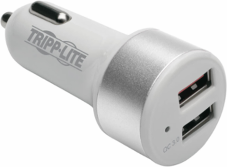 Dual-Port USB Car Charger with Quick Charge 3.0, 5V 2.4A Output