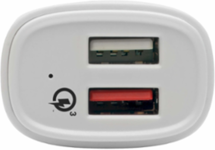 Dual-Port USB Car Charger, Quick Charge 3.0, 2 USB-A Ports, 30W Output