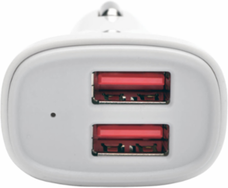 Dual-Port USB Car Charger, 5V 4.8A (24W), Compatible with Tablets & Phones