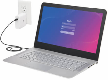 Wall Charger, Compact, 1-Port USB-C, GaN Technology, 100W PD 3.0, White