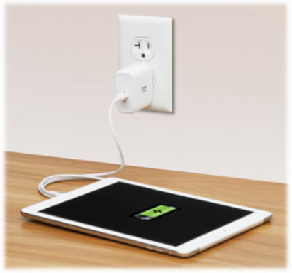 USB-C Wall Charger, GaN Technology, 65W PD Charging, White