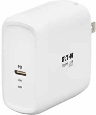 USB-C Wall Charger, GaN Technology, 65W PD Charging, White