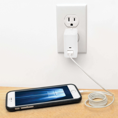 1-Port USB Wall Charger Quick Charge 3.0, 18W, 1-15P Plug