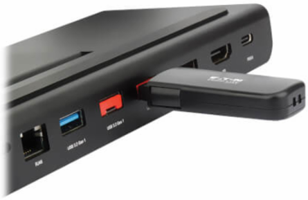 USB-A Port Blockers with Reusable Key, 4 Pack, TAA