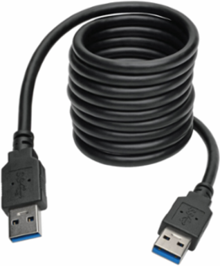 USB 3.0 SuperSpeed A/A Cable, 6 Foot, Black, 5 Gbps Transfer Rate