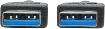 USB 3.0 SuperSpeed A/A Cable, 6 Foot, Black, 5 Gbps Transfer Rate