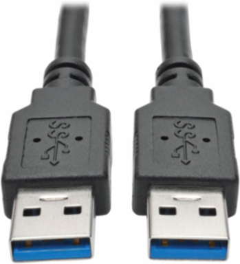 USB 3.0 SuperSpeed A/A Cable, 6 Foot, Black, 5 Gbps Transfer Rate