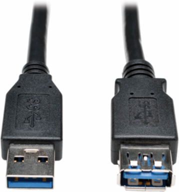USB 3.0 SuperSpeed Extension Cable, 6 Ft, Black, 5 Gbps