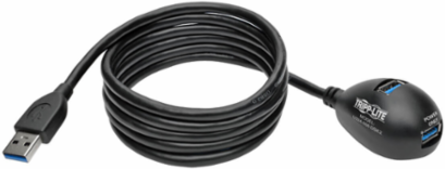2-Port USB 3.0 SuperSpeed Extension Cable, 6 ft, Connects USB Devices