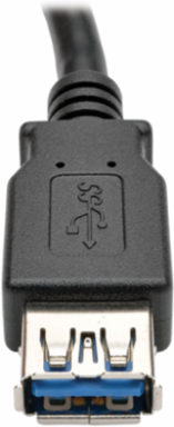 USB 3.0 SuperSpeed Type-A Extension Cable, 6 Inch, Lifetime Warranty