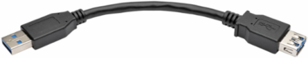USB 3.0 SuperSpeed Type-A Extension Cable, 6 Inch, Lifetime Warranty