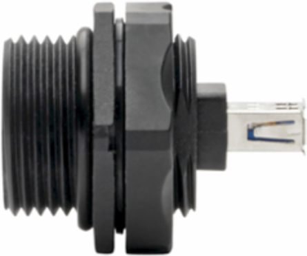USB 3.0 Coupler, Industrial Shielded, IP68 Rated, 5 Gbps