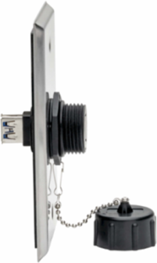 USB 3.0 Coupler, Industrial Shielded, IP68 Rated, 5 Gbps
