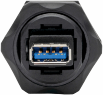 USB 3.0 Coupler, Industrial Shielded, IP68 Rated, 5 Gbps