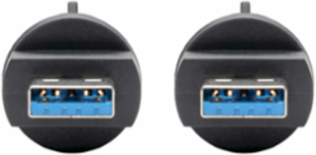 USB 3.0 Male to Male Cable, 3 ft, IP68 Rated, Shielded, Lifetime Warranty