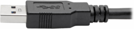 USB 3.0 SuperSpeed A/A Cable, 6 ft, Supports 5 Gbps Data Transfer, Black