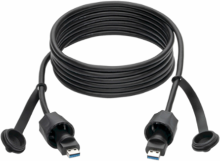 USB-A Male to USB-A Male Cable, SuperSpeed 3.0, 10 ft., IP68 Rated, Shielded