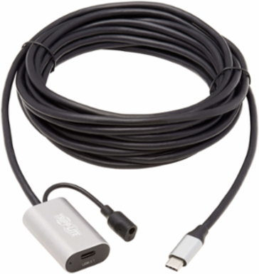 16 Ft USB-C Active Extension Cable, USB 3.1 Gen 1, Data Only, 770mA Power