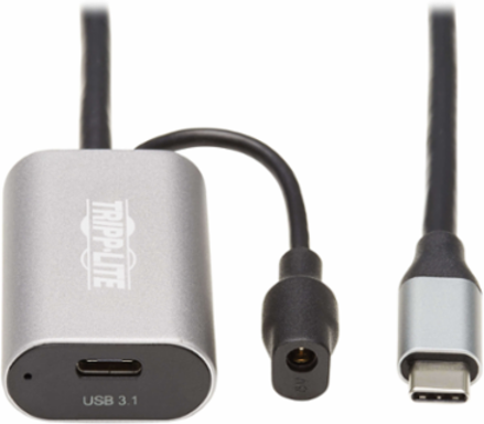 16 Ft USB-C Active Extension Cable, USB 3.1 Gen 1, Data Only, 770mA Power