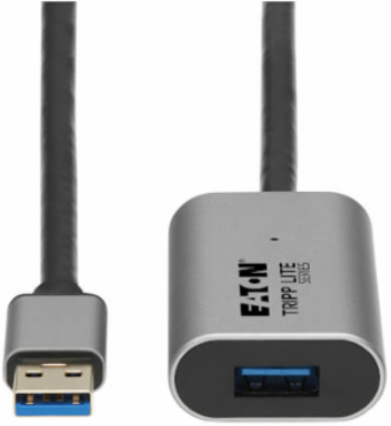 Active Extension Repeater Cable, USB 3.2 Gen 1, A M/F, Aluminum Housing, 10 m