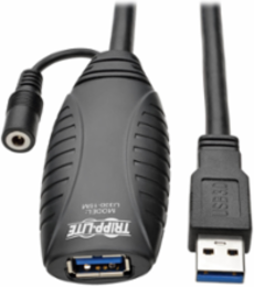 USB 3.0 Active Extension Repeater Cable, 49.2 ft, Male/Female, 5 Gbps